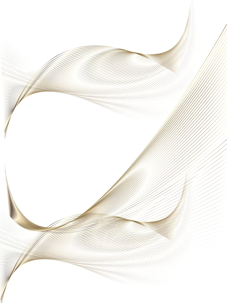 Abstract Lines Gold White