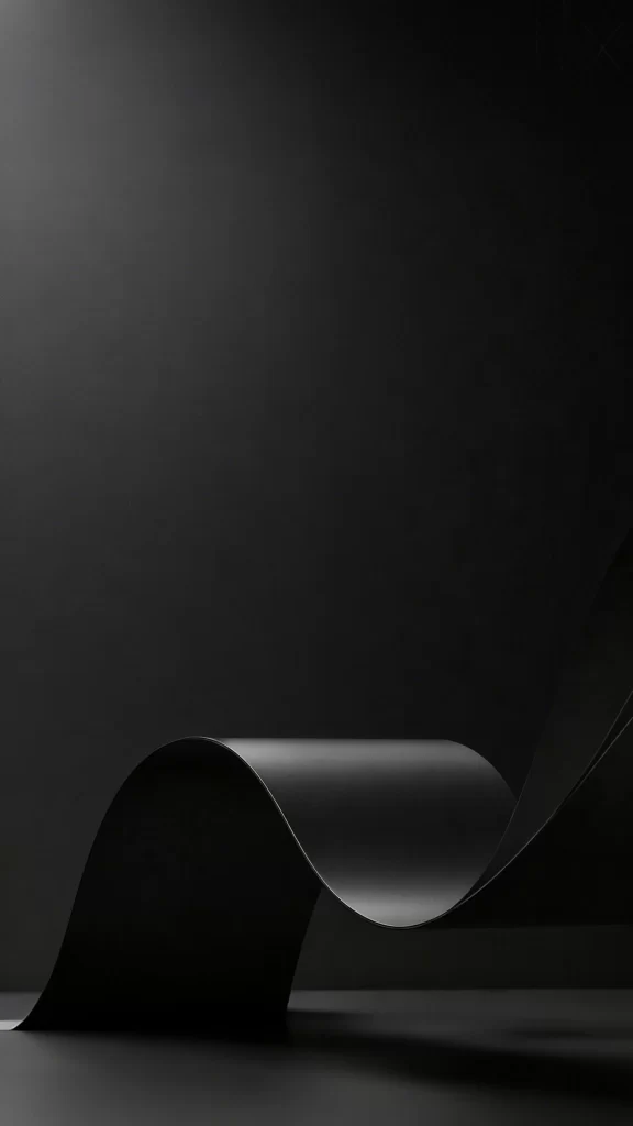 Abstract Shape Monochrome Curved Form Shadow
