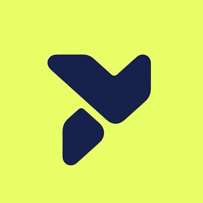 Abstract Shape Yellow Blue