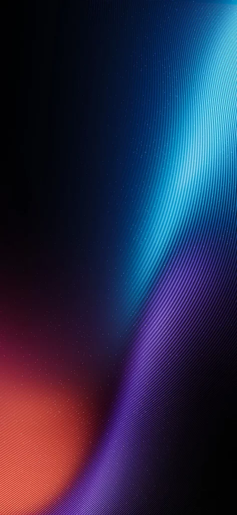 Abstract Waves Blue Purple Red