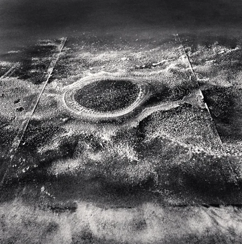 Aerial Landscape Circular Structure Textured High Contrast Mysterious