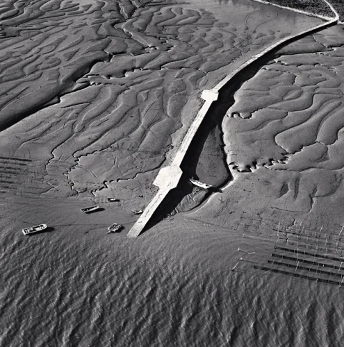 Aerial View Textured High Contrast Mysterious