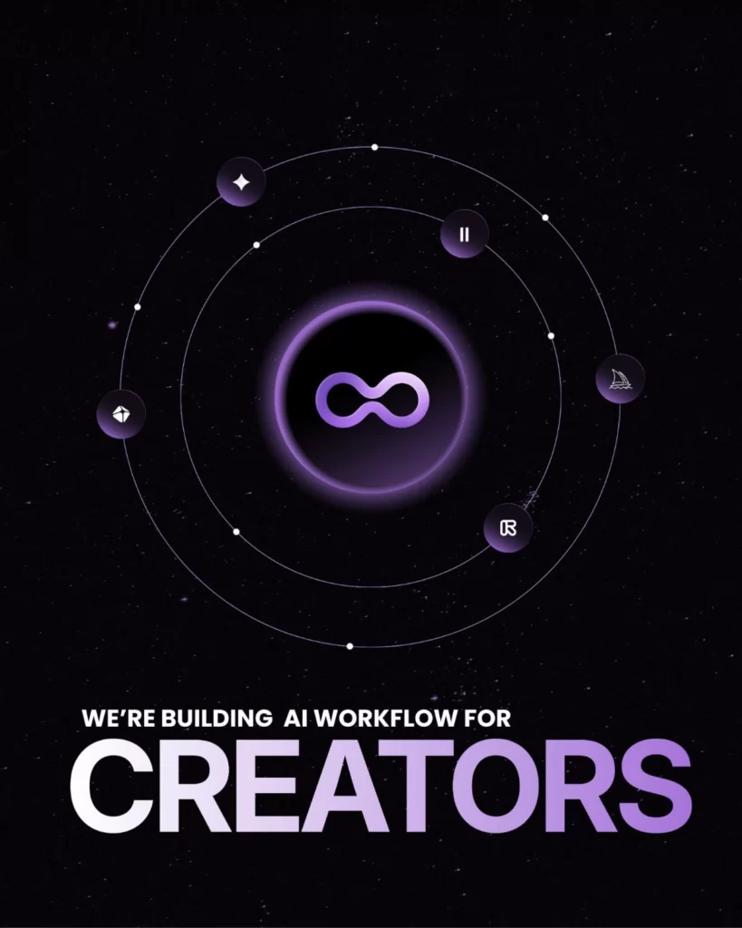 AI Workflow Creators Infinity Symbol Purple