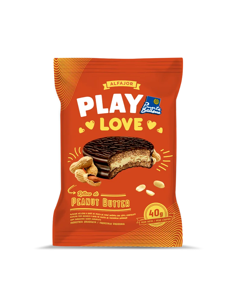 Alfajor Peanut Butter Orange Play Love