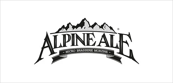 Alpine Ale Black White Microbrewery Mountain
