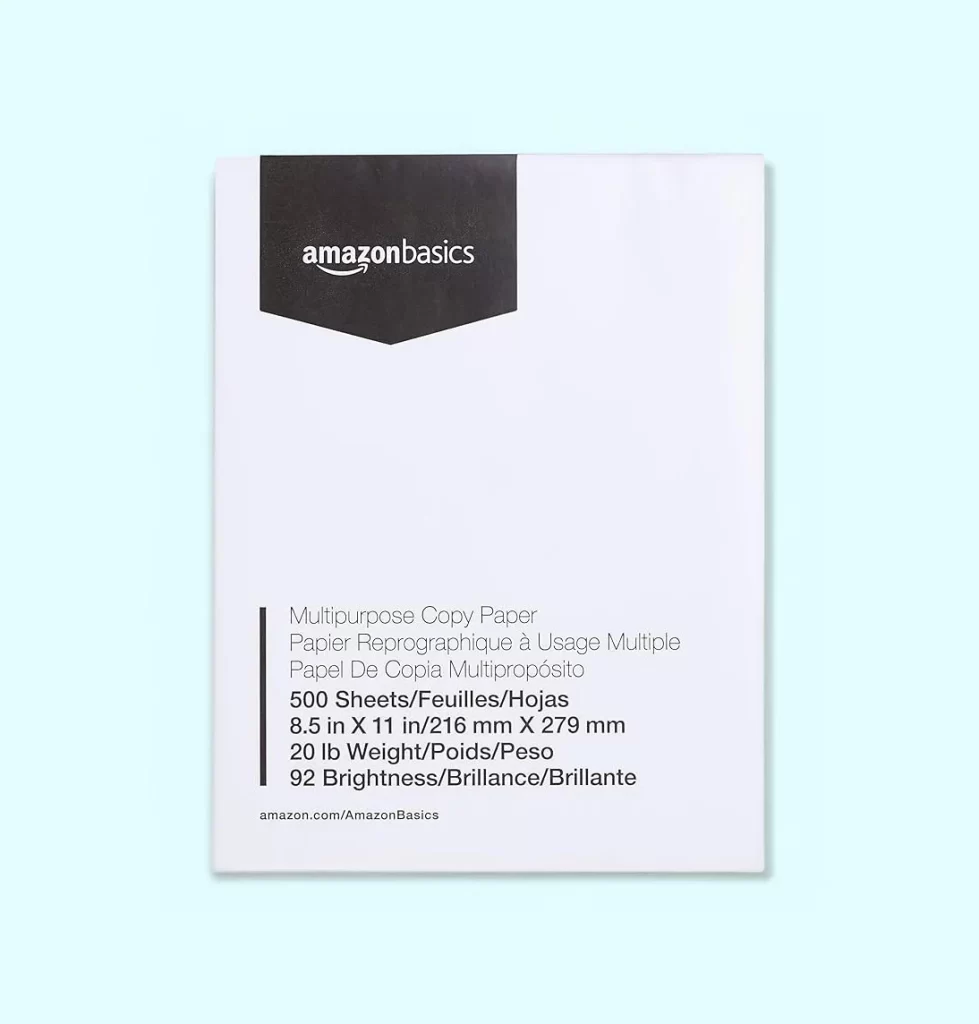 Amazon Basics Copy Paper Packaging