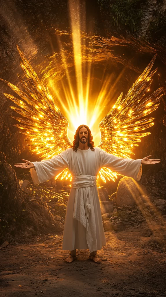 Angel Golden Light Wings