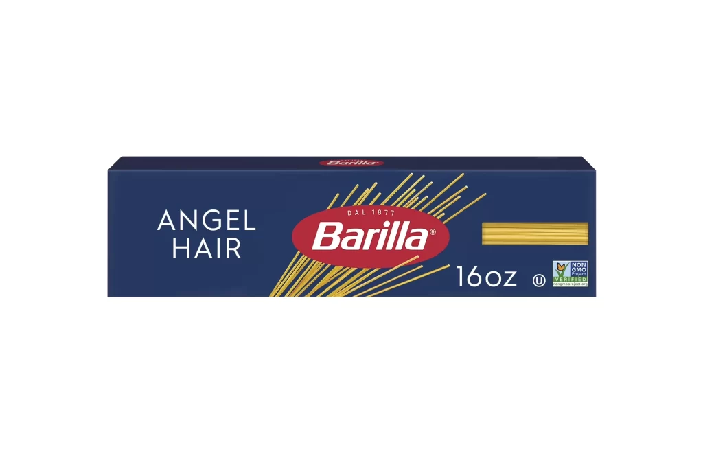 Angel Hair Pasta Blue Yellow Red