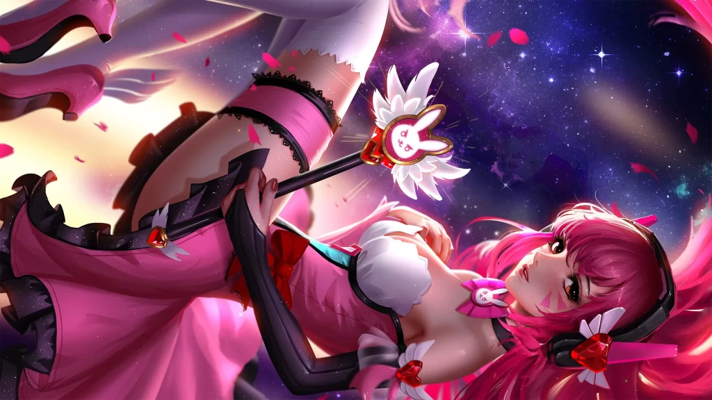 Anime Character Pink Purple Fantasy Magical