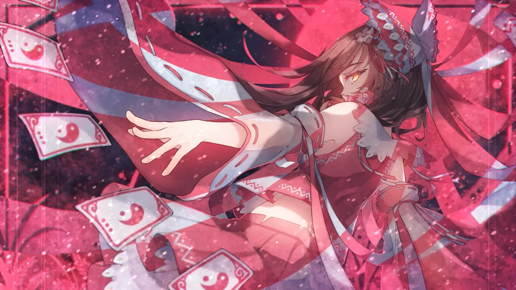Anime Character Red White Traditional Fantasy