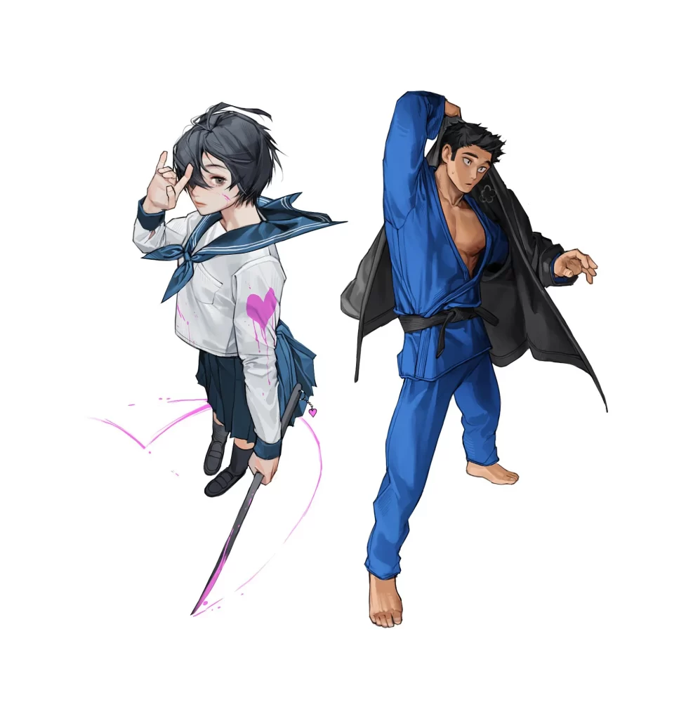 Anime Character Sailor Blue White