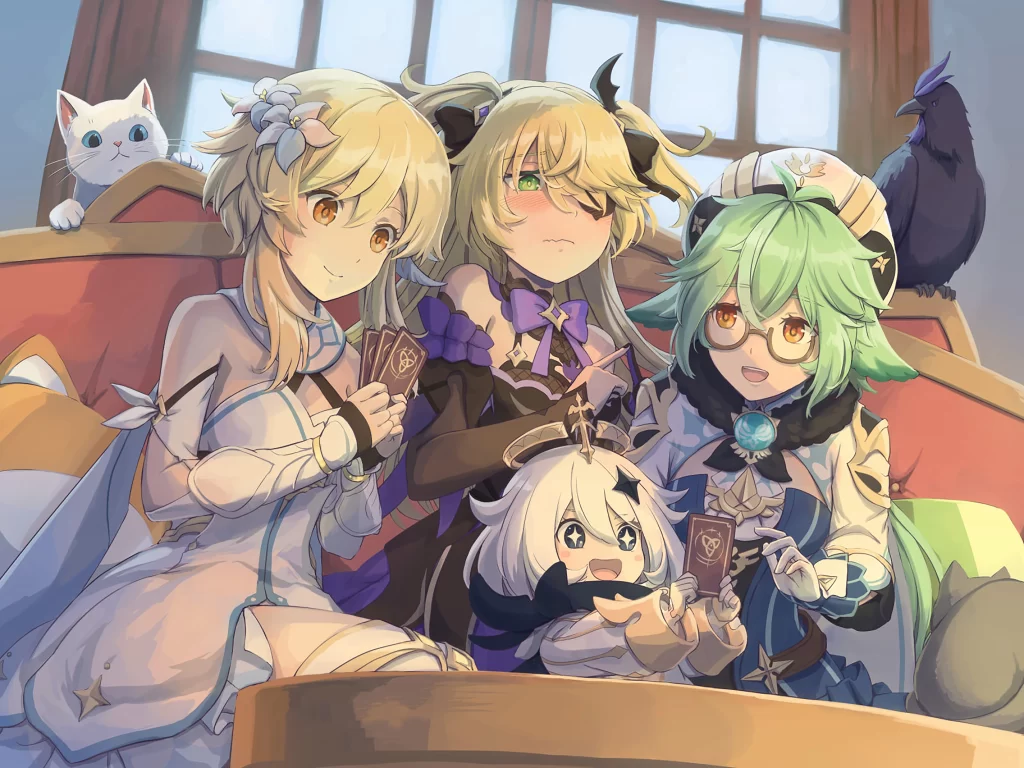 Anime Characters Pastel Colors Fantasy Theme