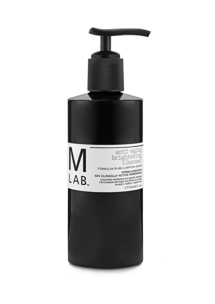 Anti-aging Brightening Cleanser Bottle Black Pump Dispenser
