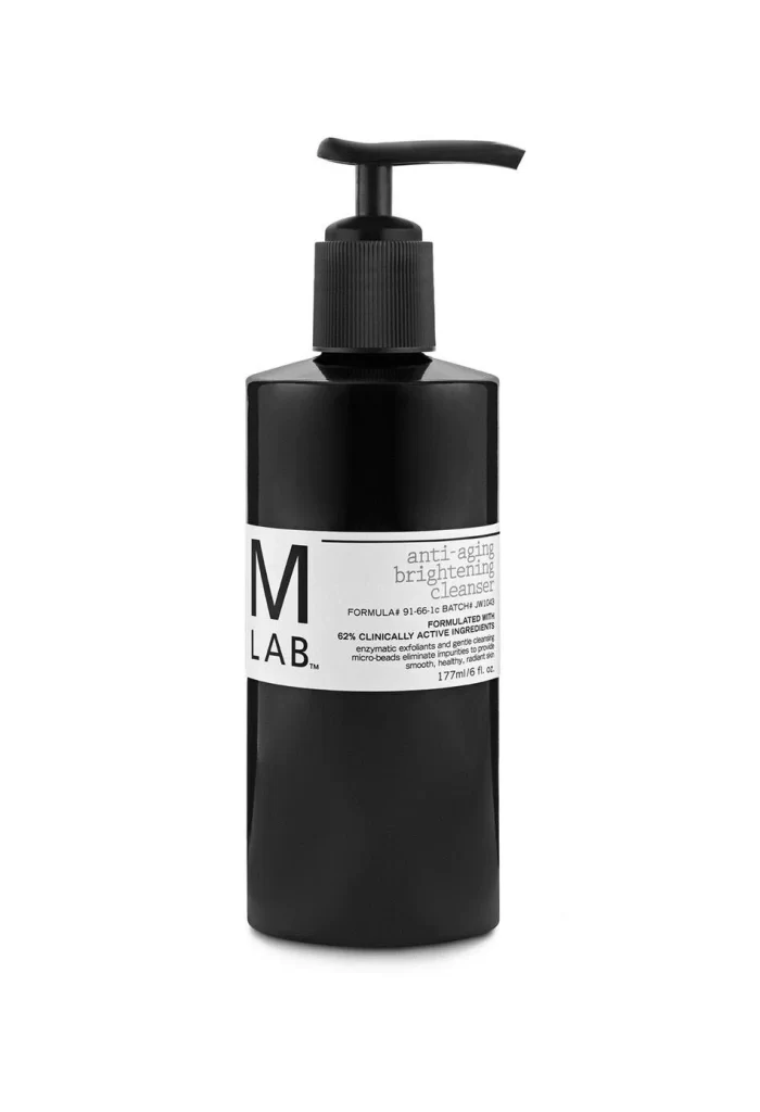 Anti-aging Cleanser Bottle Black Pump Dispenser Skincare
