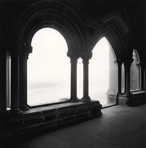 Architecture Arches Columns High Contrast Dramatic Mysterious