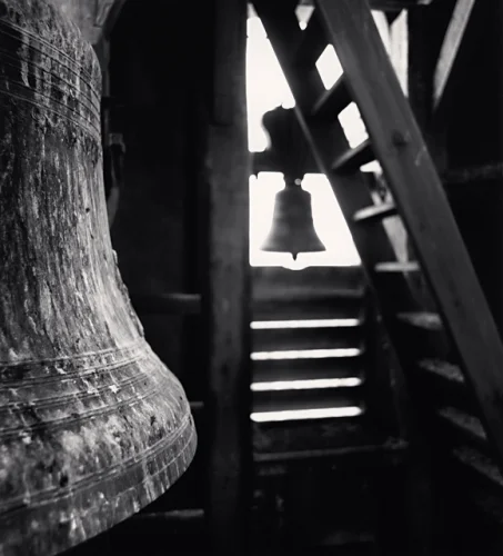 Architecture Bell Tower High Contrast Textured Mysterious