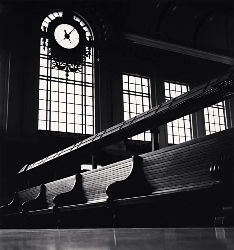Architecture Clock High Contrast Dramatic Atmospheric Timeless
