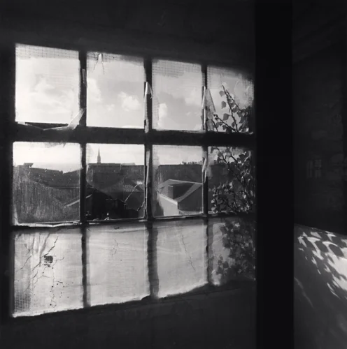 Architecture Cracked Windows Rooftops Shadows High Contrast Mysterious
