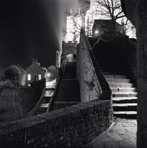 Architecture Dramatic High Contrast Mysterious Atmospheric Castle