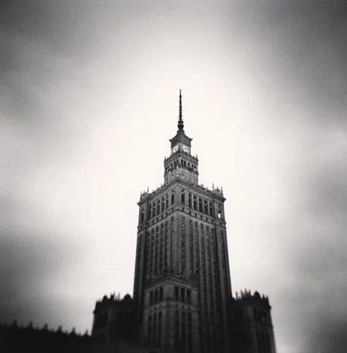 Architecture Dramatic High Contrast Moody Tower
