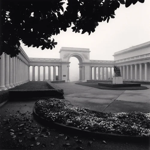 Architecture Foggy Dramatic Textured High Contrast Mysterious