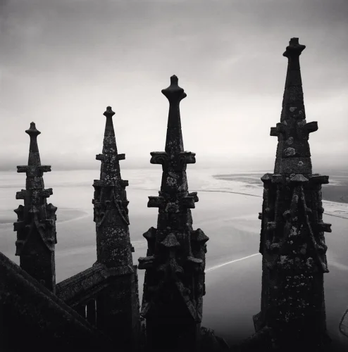 Architecture Gothic Spires Dramatic Textured High Contrast Mysterious
