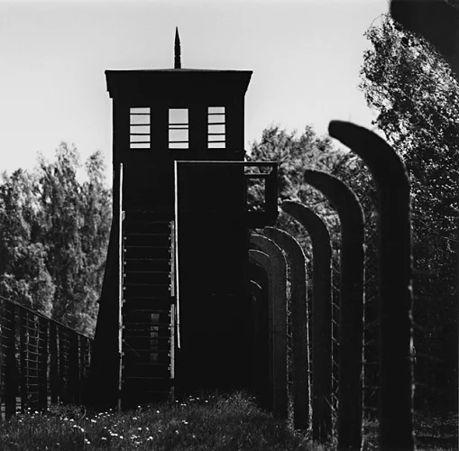 Architecture High Contrast Mysterious Fence Tower