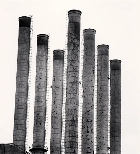 Architecture Industrial High Contrast Textured Dramatic Atmospheric