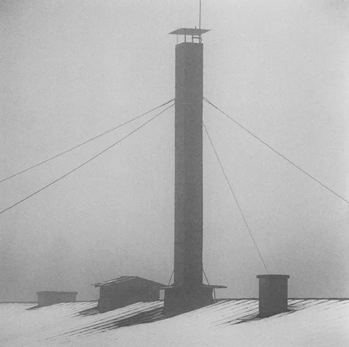 Architecture Minimalist High Contrast Mysterious Atmospheric