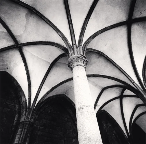 Architecture Ribbed Vault Gothic High Contrast Dramatic Atmospheric
