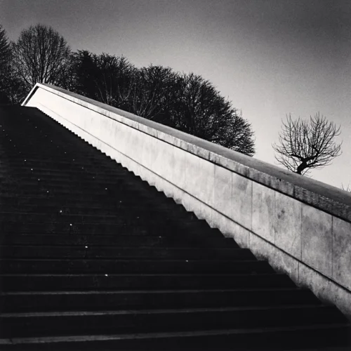 Architecture Stairs Minimalist High Contrast Mysterious