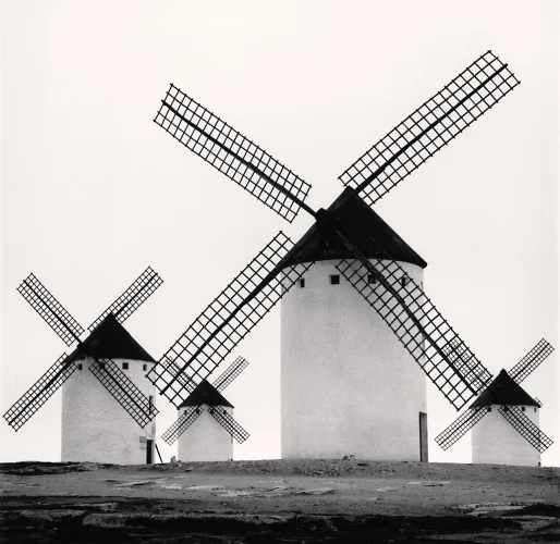 Architecture Windmills Minimalist High Contrast Timeless
