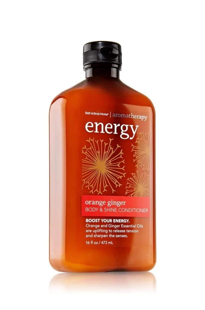 Aromatherapy Energy Conditioner Amber Bottle Orange Ginger