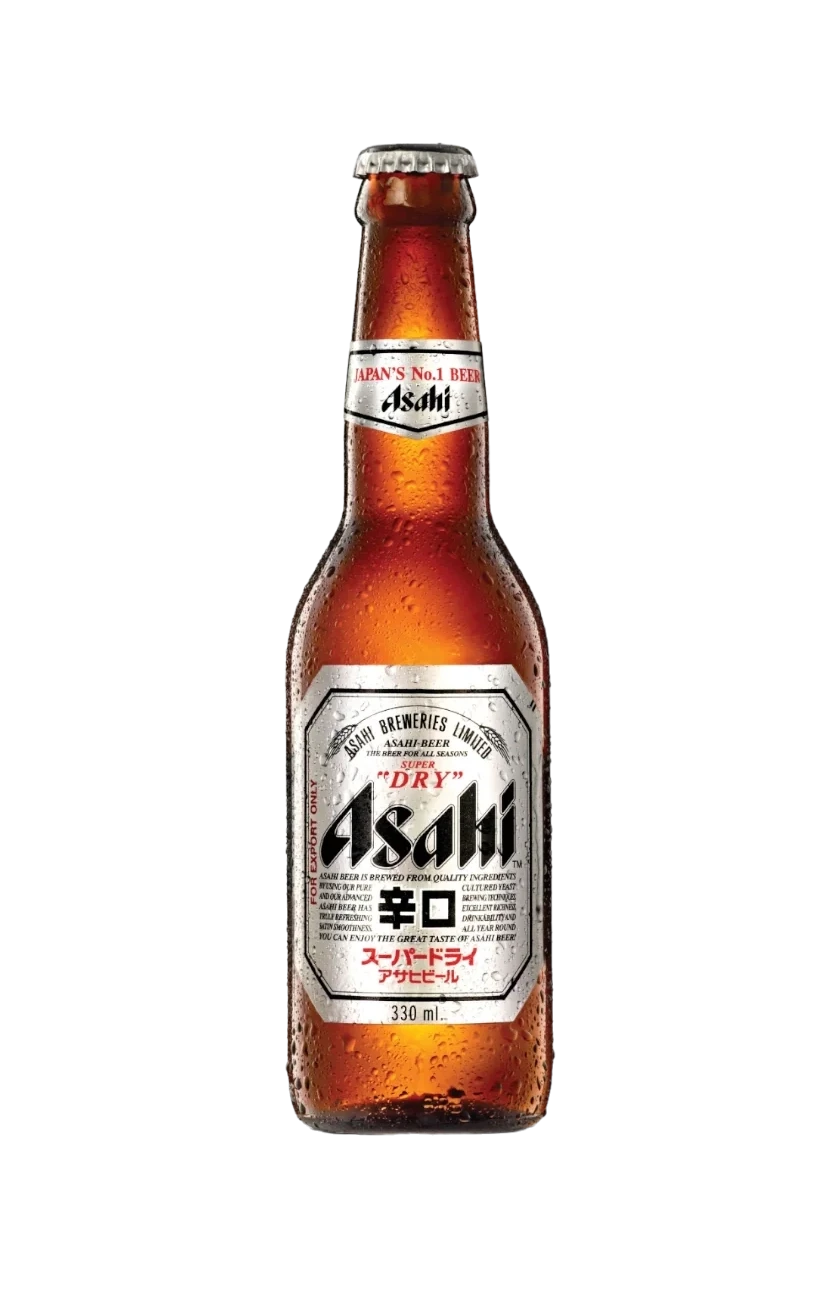 Asahi beer amber silver classic Japanese can design