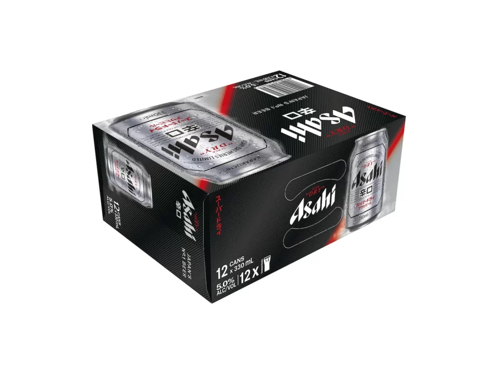 Asahi Beer Black Red White