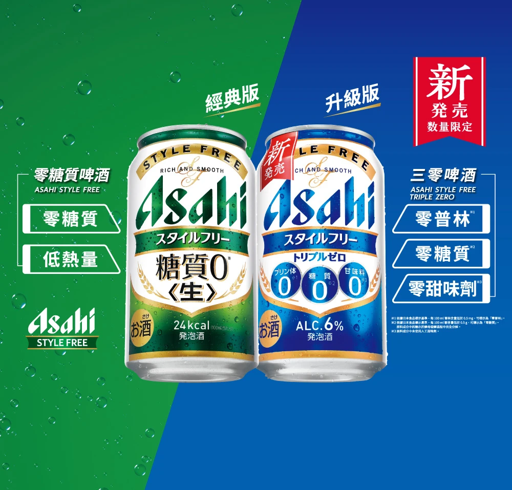 Asahi Beer Green Blue
