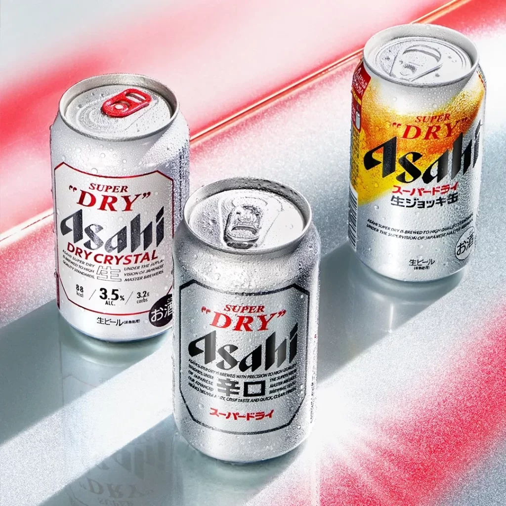 Asahi Beer Silver Red