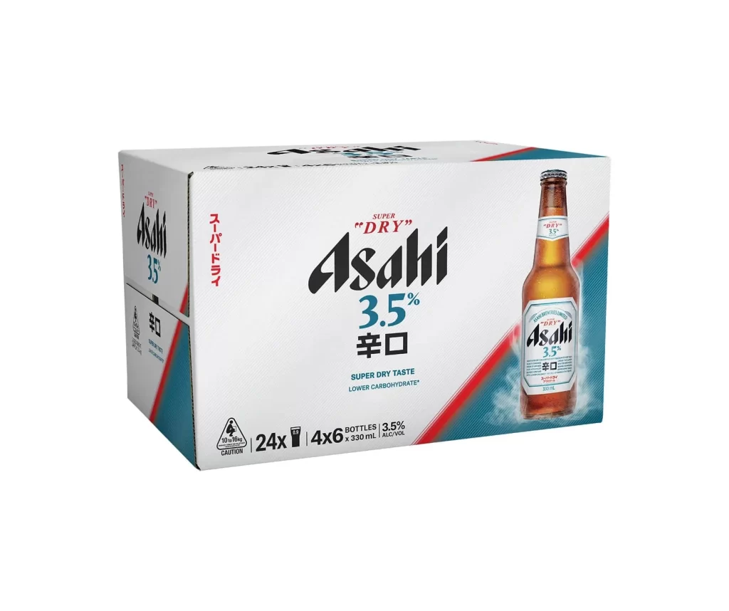 Asahi Beer White Red Blue