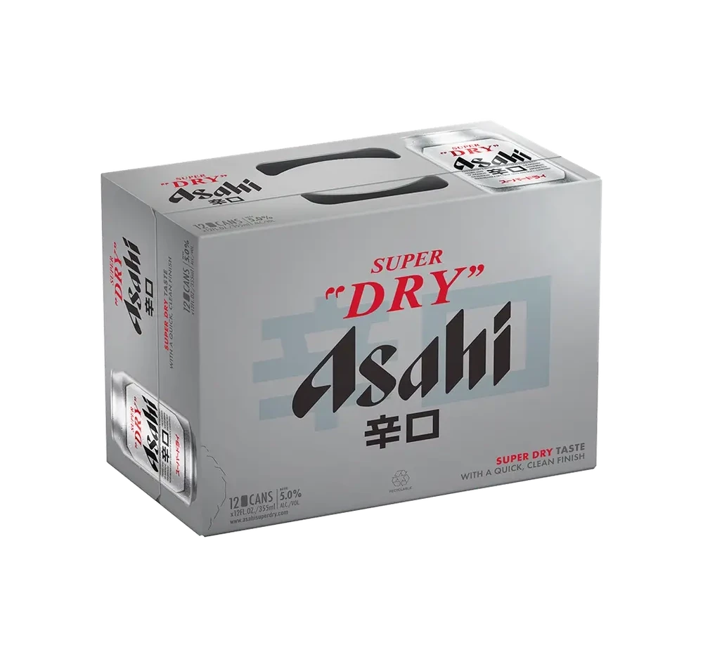 Asahi Super Dry Grey Red Black