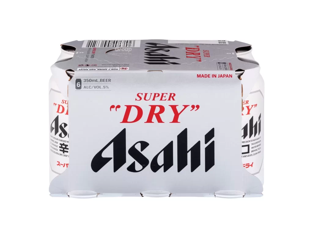 Asahi Super Dry White Red Black