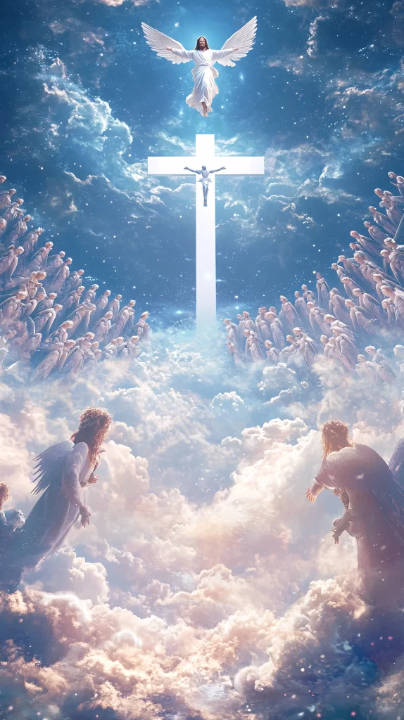 Ascension Blue Light Sky Angels