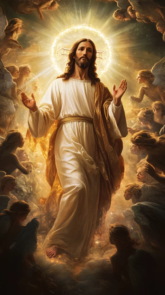 Ascension Golden Light Angels Sky 682