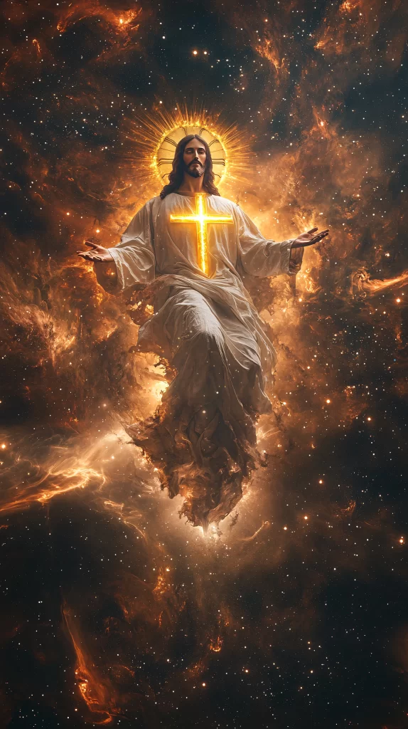Ascension Golden Light Cross Sky 263