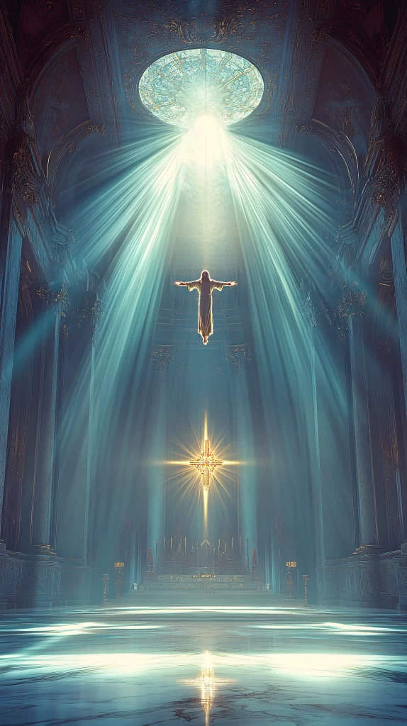 Ascension Golden Light Cross