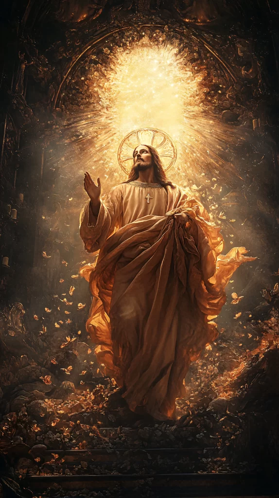 Ascension Golden Light Halo Robe