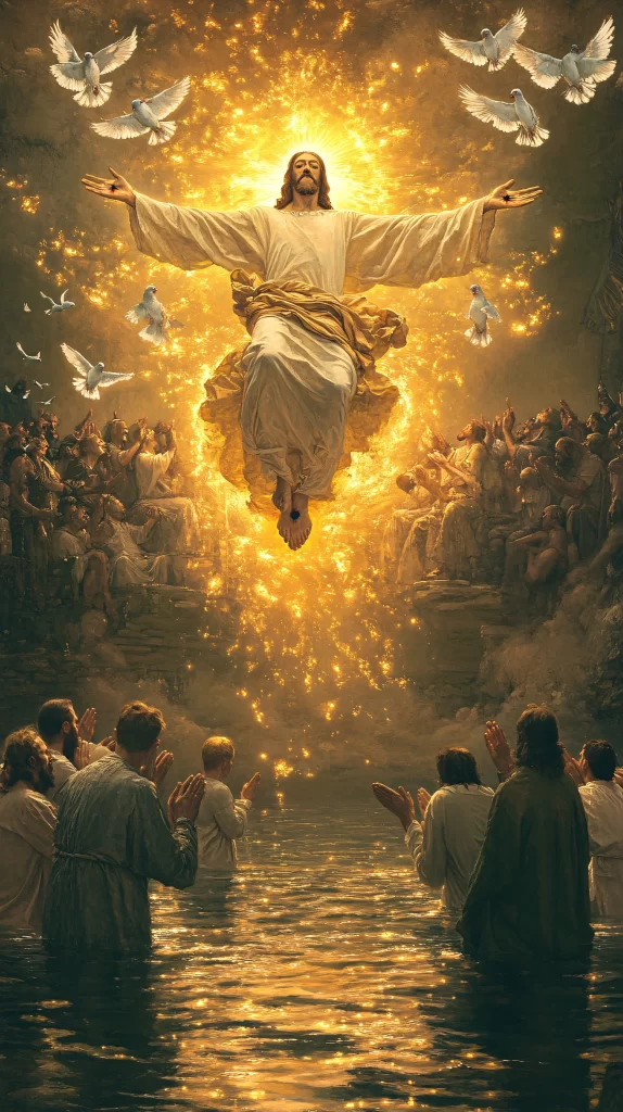 Ascension Golden Light Sky Water