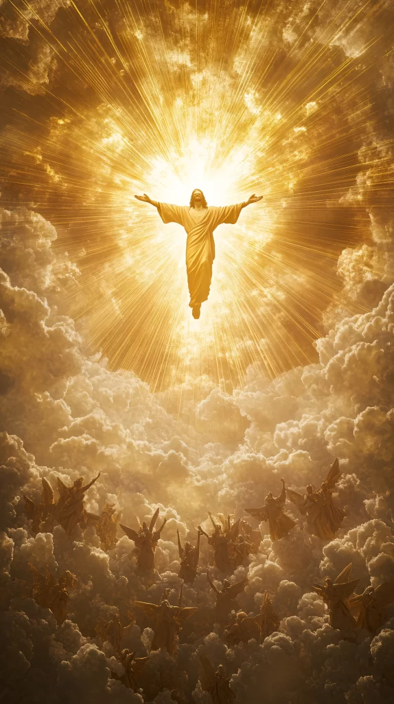 Ascension Golden Light Sky Clouds 159
