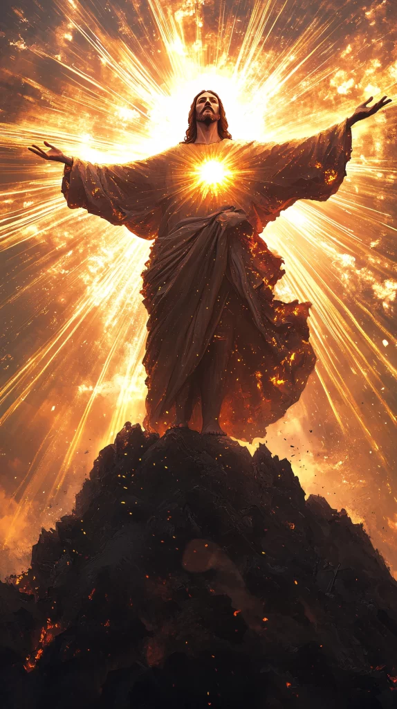 Ascension Golden Light Sky Mountain 193