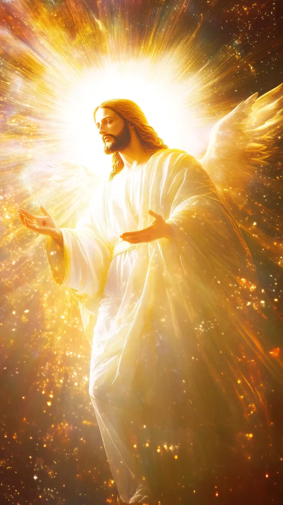 Ascension Golden Light Sky Angel 454
