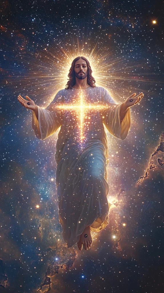 Ascension Golden Light Sky Stars 455